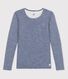 Women's Striped Wool/Cotton Blend T-Shirt