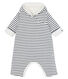 Babies' Long Jumpsuit in Padded Rib Knit