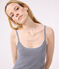 Women's Striped Babydoll Nightdress SMOKING blue/MARSHMALLOW white