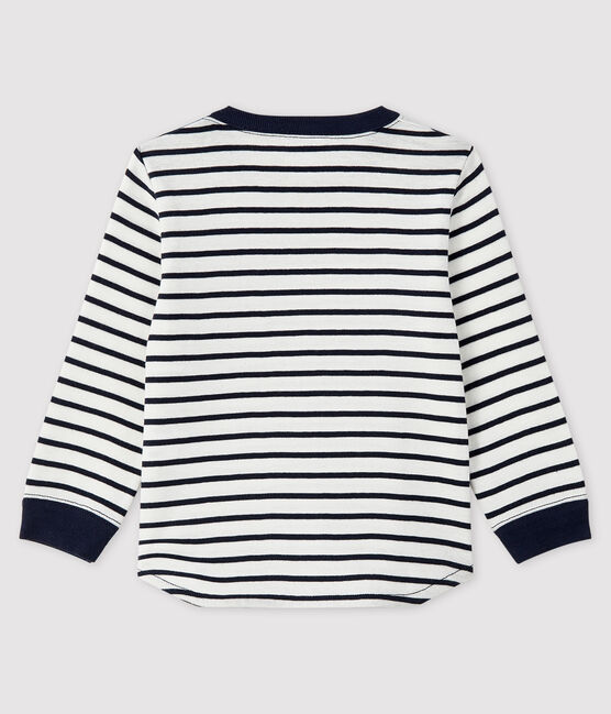 Baby boy's t-shirt MARSHMALLOW white/SMOKING blue