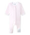 Unisex baby bodyjama VIENNE pink/ECUME white