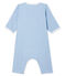 Baby Girls' Footless Ribbed Bodyjama ACIER blue/MARSHMALLOW white