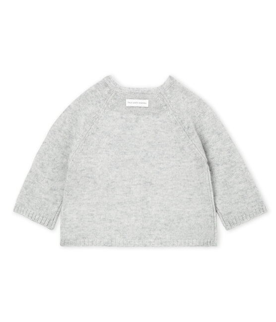 Cashmere sweater 'muzzle' POUSSIERE CHINE grey
