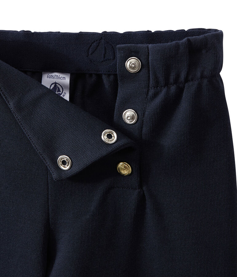 Girl's pants with flap blue