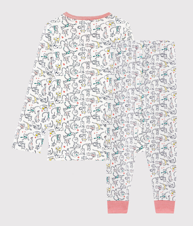 Ribbed Pyjamas white/multicolor