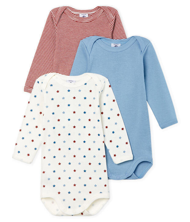 Baby Boys' Long-Sleeved Bodysuit - 3-Piece Set multicolor