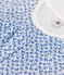 Children's Floral Print Cotton Capri Pyjamas MARSHMALLOW blue/INCOGNITO