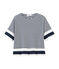 Women's short-sleeved graphic t-shirt SMOKING blue/MARSHMALLOW white