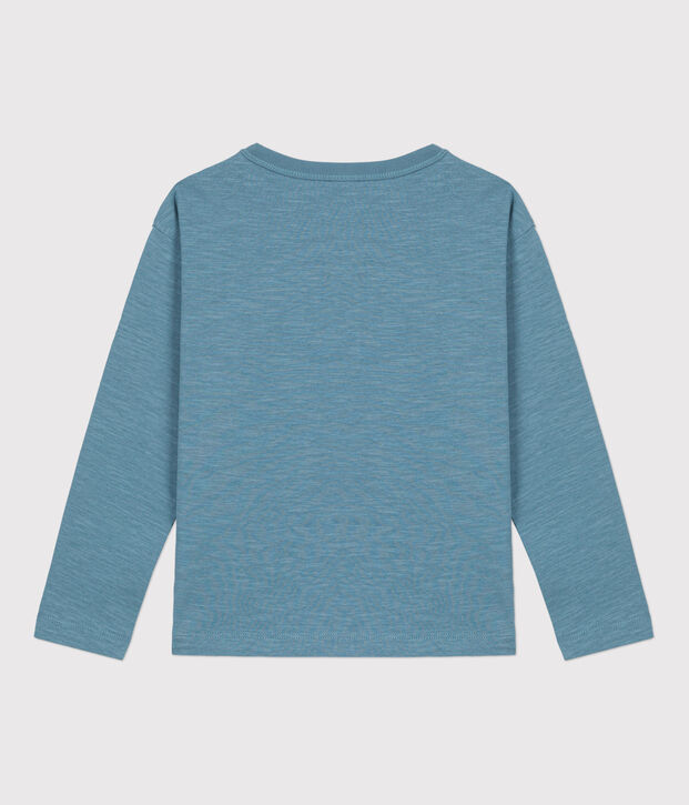 Boys' Long-Sleeved Cotton T-Shirt blue