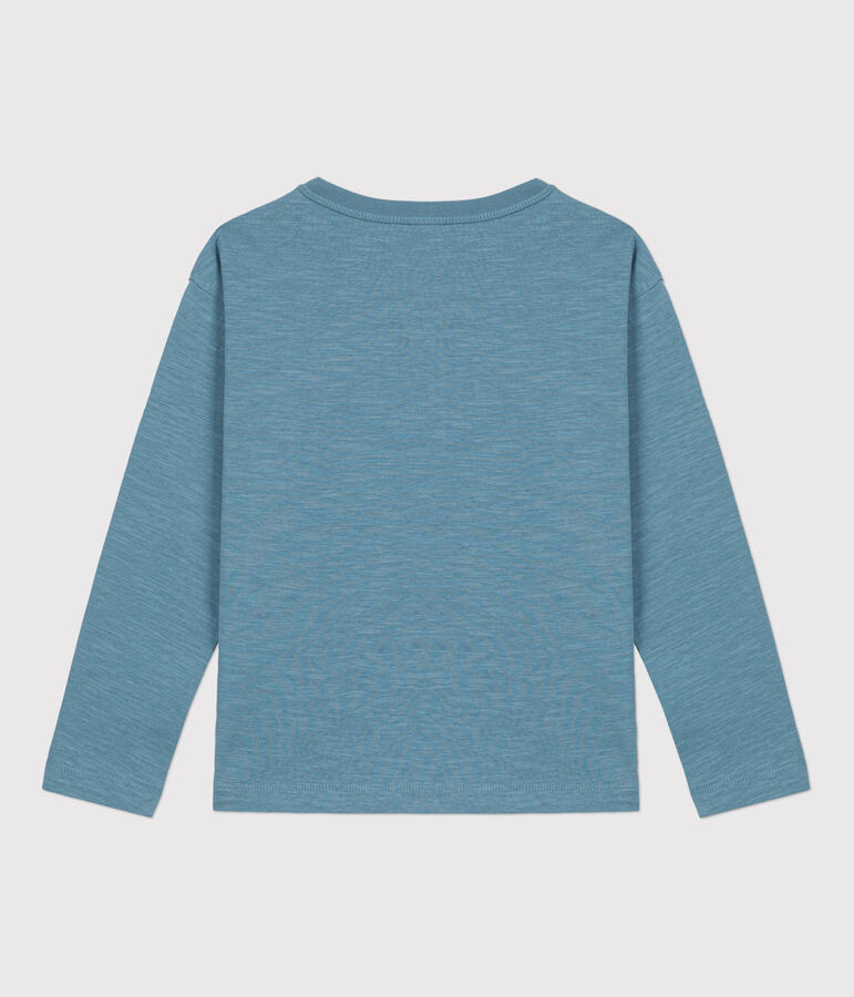 Boys' Long-Sleeved Cotton T-Shirt blue