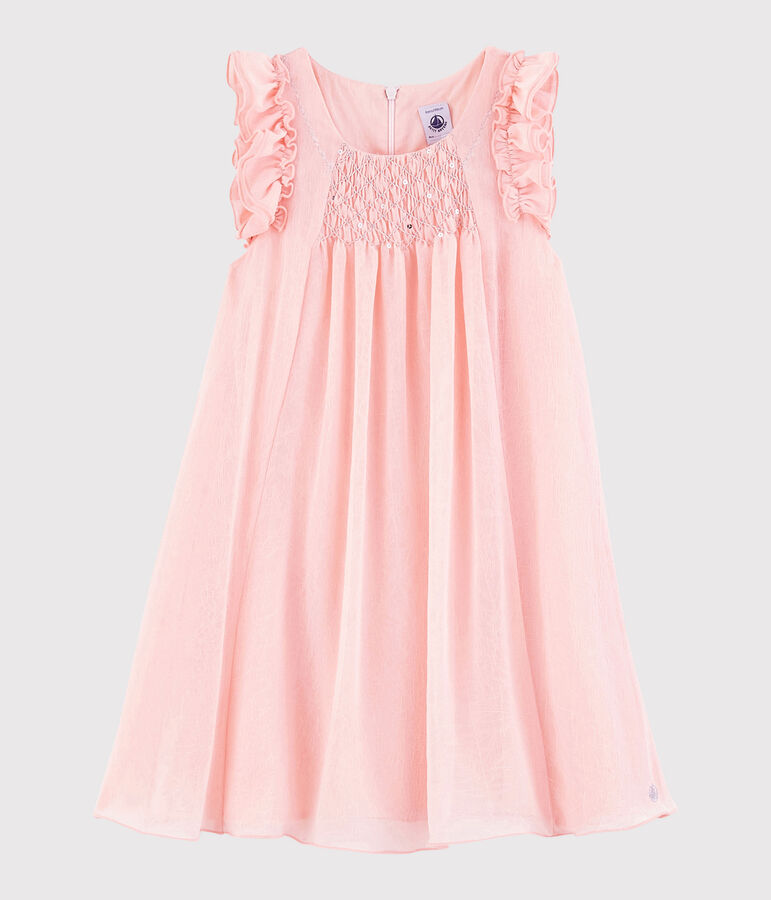 Girls' Cr&ecirc;pe Formal Dress pink