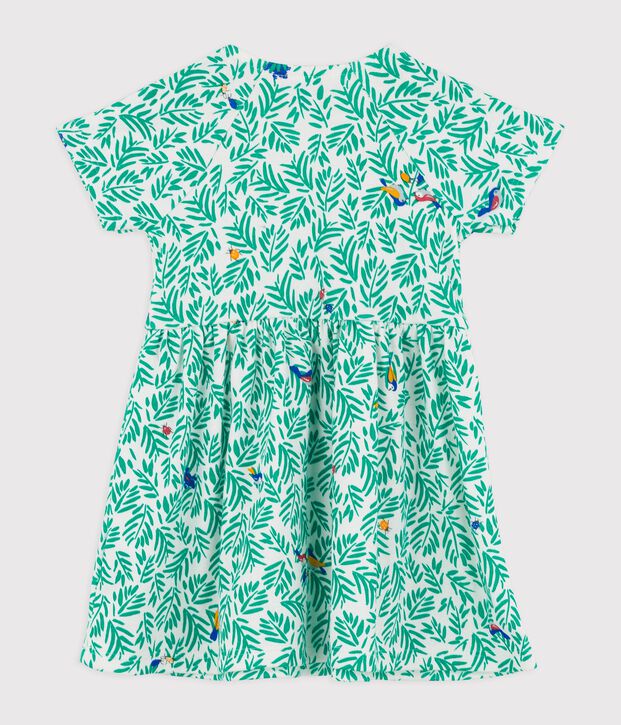 Babies' Cotton Dress white/multicolor