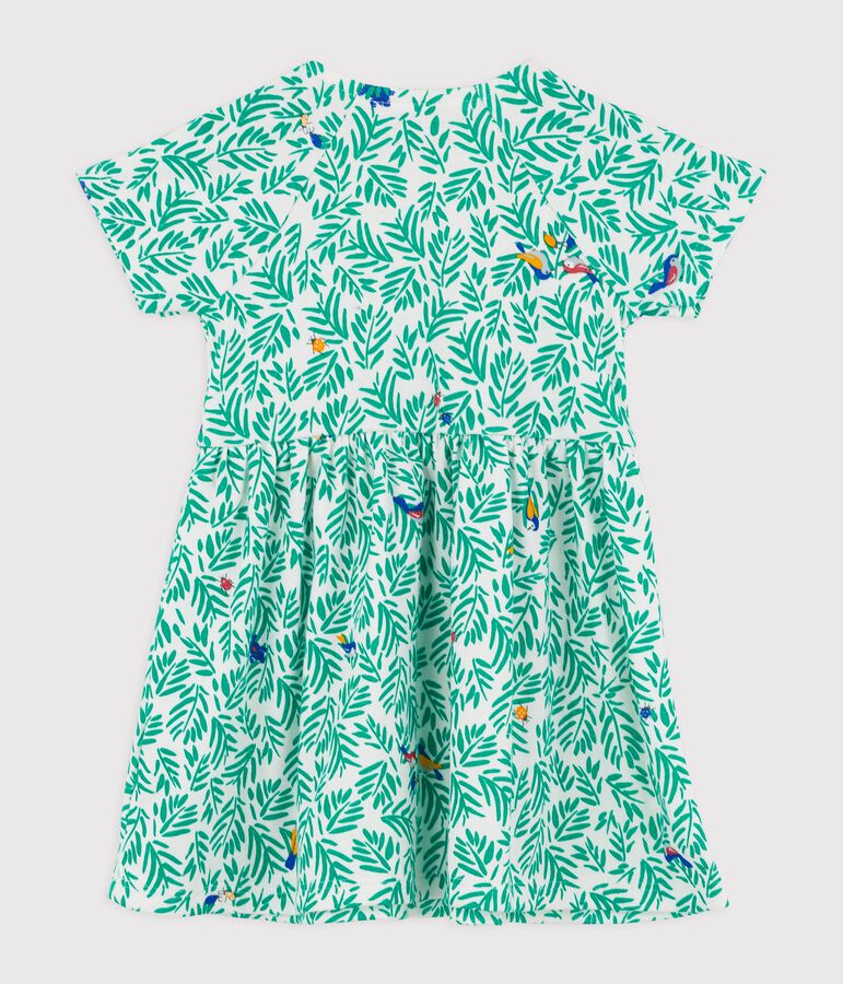 Babies' Cotton Dress white/multicolor