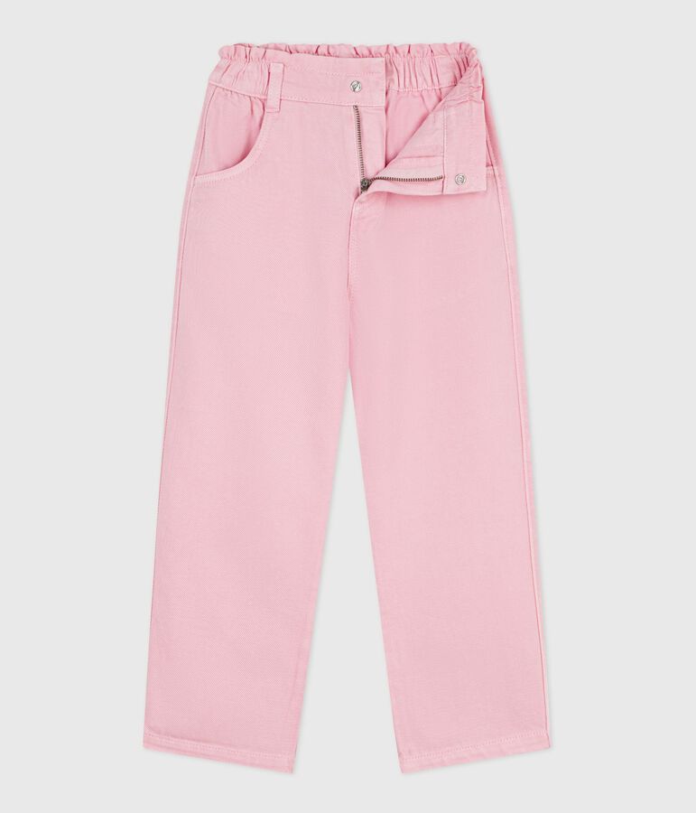 Children's cotton trousers pink
