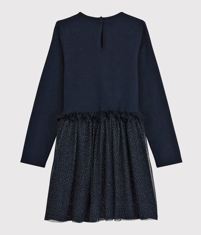 Girls' Long-Sleeved Dress SMOKING blue