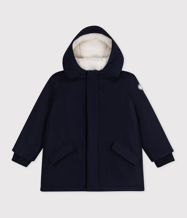 Children's plain mid-length parka SMOKING
