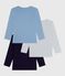 Pack of children's long-sleeved plain T-shirts variante 1