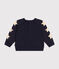 Babies' fleece sweatshirt SMOKING blue
