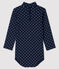 Baby boy's long-sleeved bodysuit SMOKING blue/MARSHMALLOW white