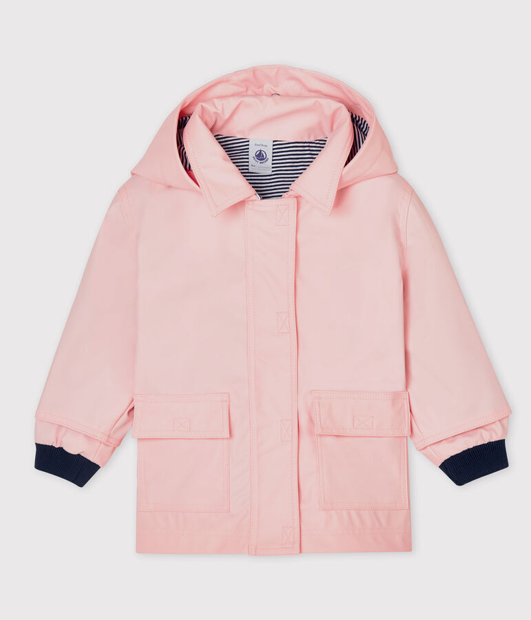 Petit Bateau Baby Girls' Iconic Raincoat MINOIS pink