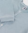 Babies' Footless Pinstriped Cotton Sleepsuit ROVER blue/MARSHMALLOW white