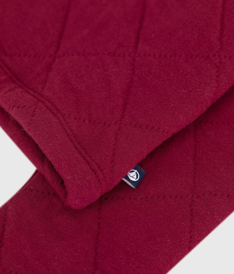 Children's plain cotton cardigan red