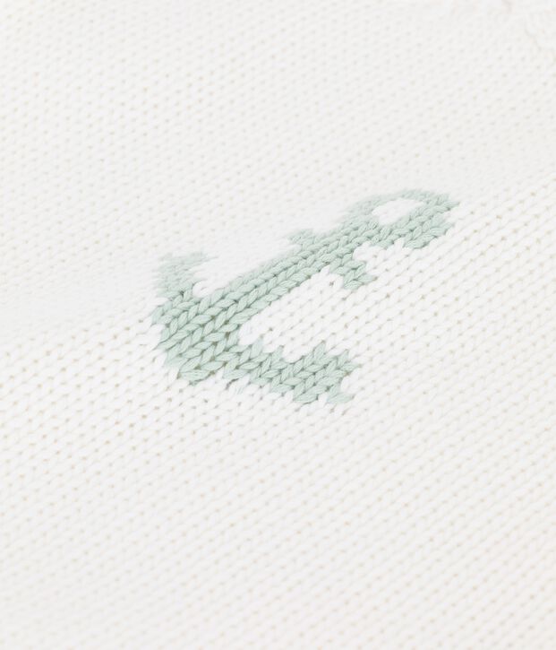 Babies' Sailor Pullover With Anchor Motif white/green