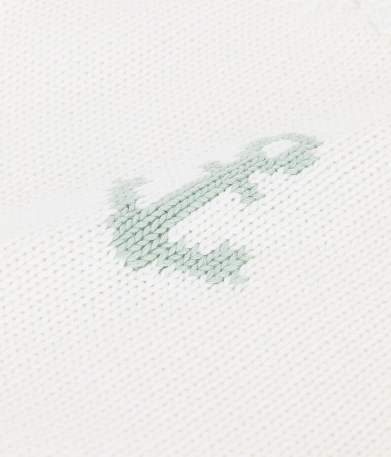 Babies' Sailor Pullover With Anchor Motif white/green