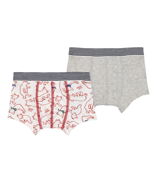 Lot de 2 boxers en coton multicolor
