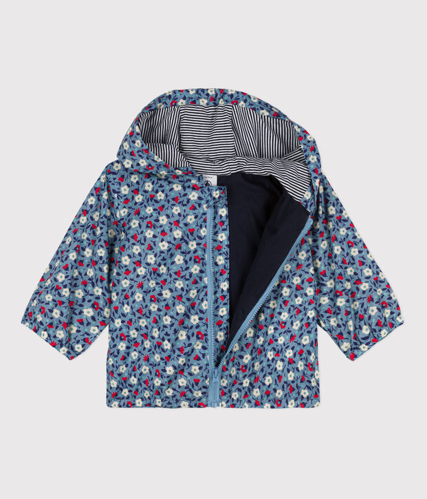 Babies' Recycled Polyester Windbreaker blue/multicolor