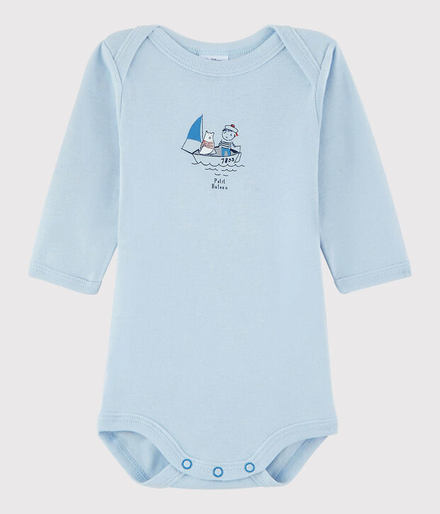 Baby Boys' Long-Sleeved Bodysuit blue
