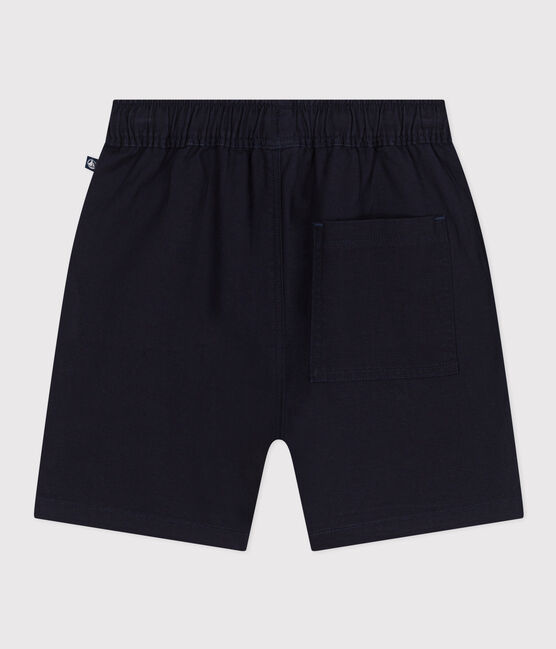 Children's Cotton and Linen Twill Shorts SMOKING blue