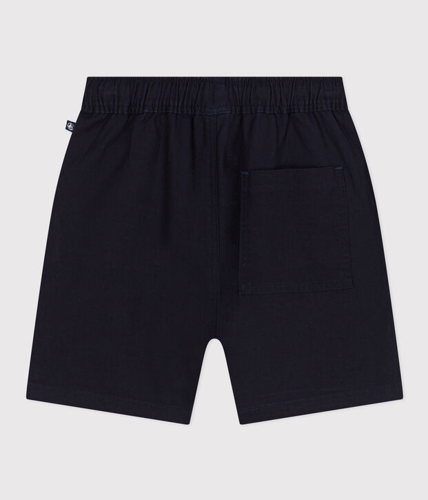 Children's Cotton and Linen Twill Shorts SMOKING