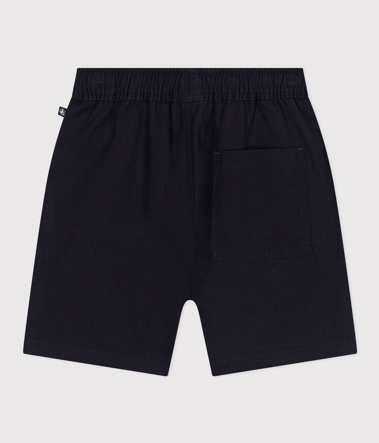 Children's Cotton and Linen Twill Shorts blue