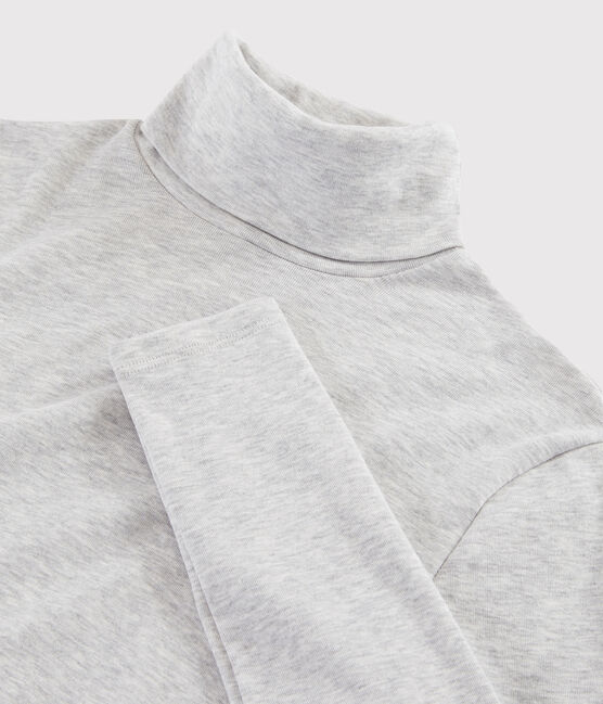 Women's Iconic Cotton Polo Neck BELUGA CHINE grey