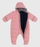 Babies' polyester snowsuit CHARME pink