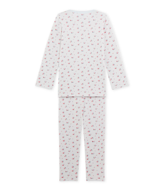 Pyjama fille imprim&eacute; petites fleurs blue/multicolor
