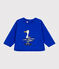 Plain cotton baby sweatshirt PERSE blue