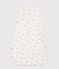 Babies' 1.5 TOG floral-print cotton sleeping bag MARSHMALLOW white/MULTICO white