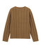 Wool and cotton cardigan BRINDILLE brown