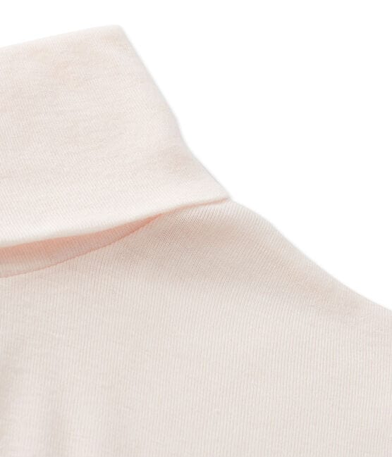 women's light cotton polo neck FLEUR pink