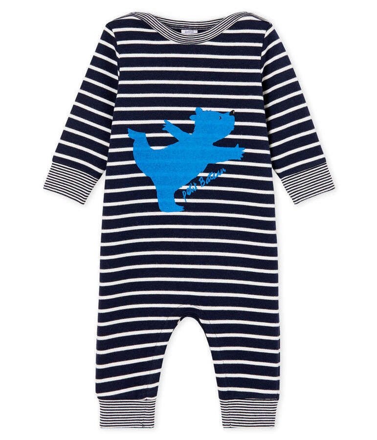 Baby Boys' Sailor Striped Long Jumpsuit blue/white