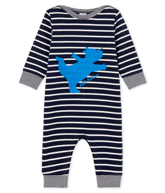 Baby Boys' Sailor Striped Long Jumpsuit SMOKING blue/MARSHMALLOW CN white