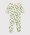 Babies' tree print brushed terry towelling pyjamas AVALANCHE white/MULTICO