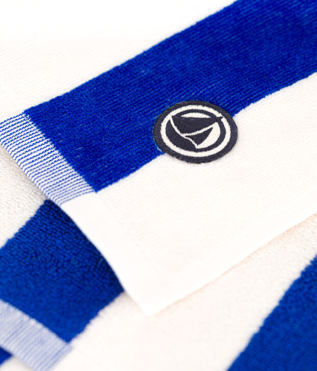 STRIPED TERRY CLOTH BEACH TOWEL multicolor