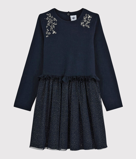 Girls' Long-Sleeved Dress SMOKING blue