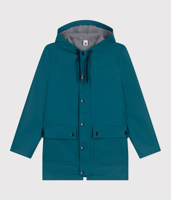 Iconic raincoat for men or women DRAGONFLY green