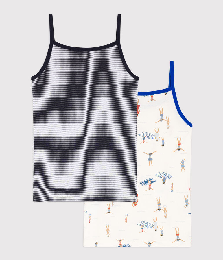 Women's Cotton Strappy Shirt multicolor