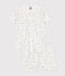 Children's short fruit pattern cotton pyjamas MARSHMALLOW white/MULTICO white