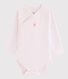 Baby Girls' Long-Sleeved Wrapover Bodysuit